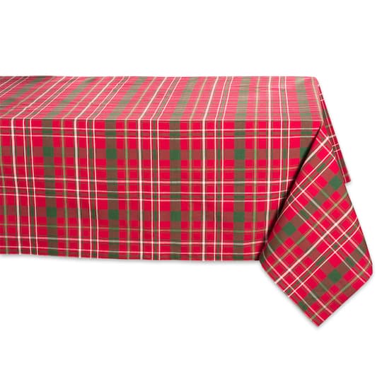 DII® 52" Tartan Holly Plaid Tablecloth | 52" x 52" | Michaels®